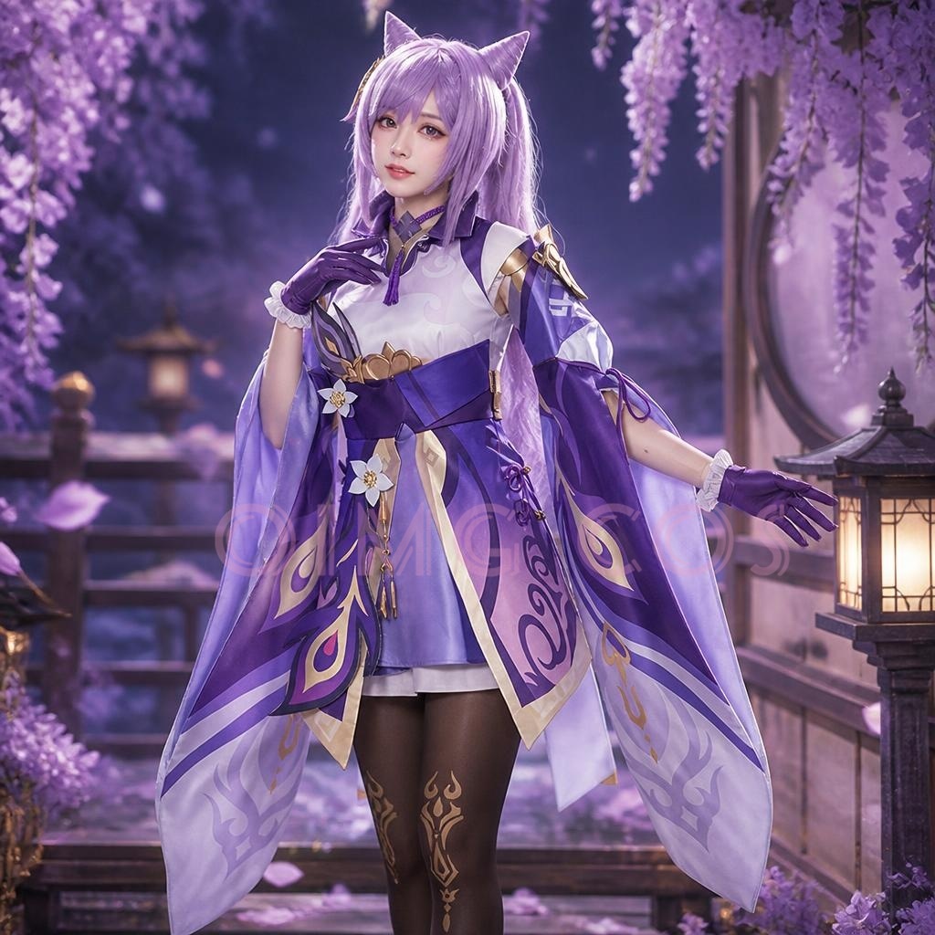 Anime Cosplay In Chinese - Costume Cosplay di Keqing da Genshin