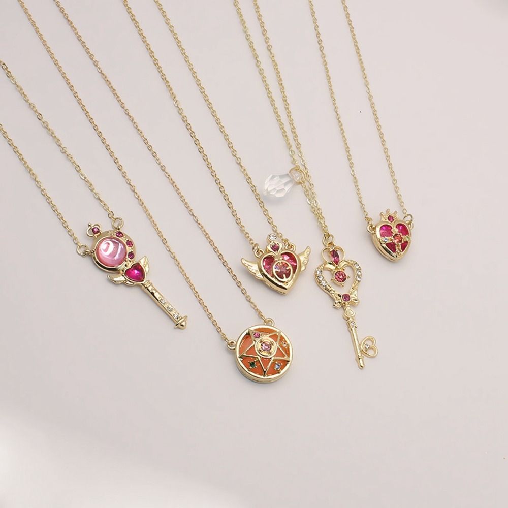Sailor Moon Wand - Collana di Anime di cristallo simpatici