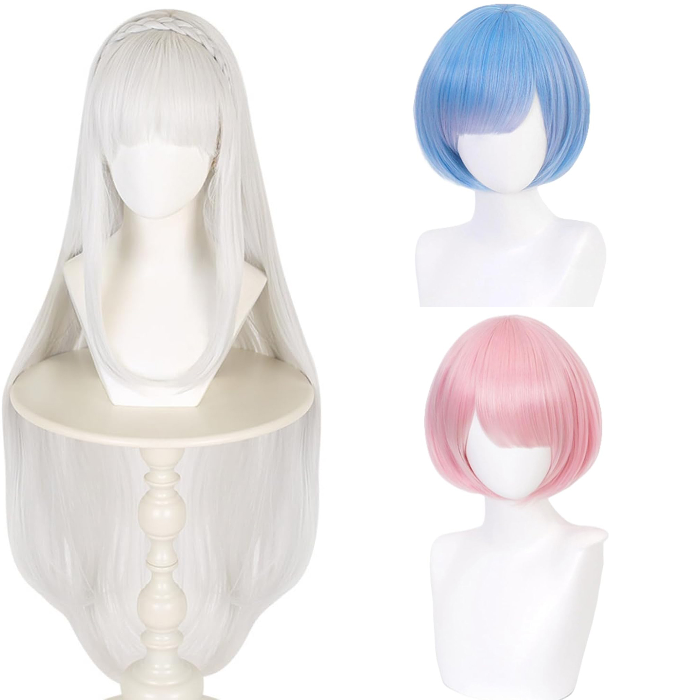 Anime Cosplay Rem - Parrucca cosplay Anime Re: Life in