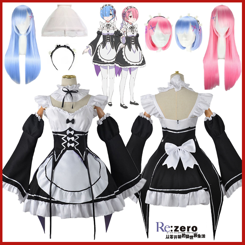 Costume Cosplay Anime Ram Rem  - Anime Cosplay Rem recensione e prezzo
