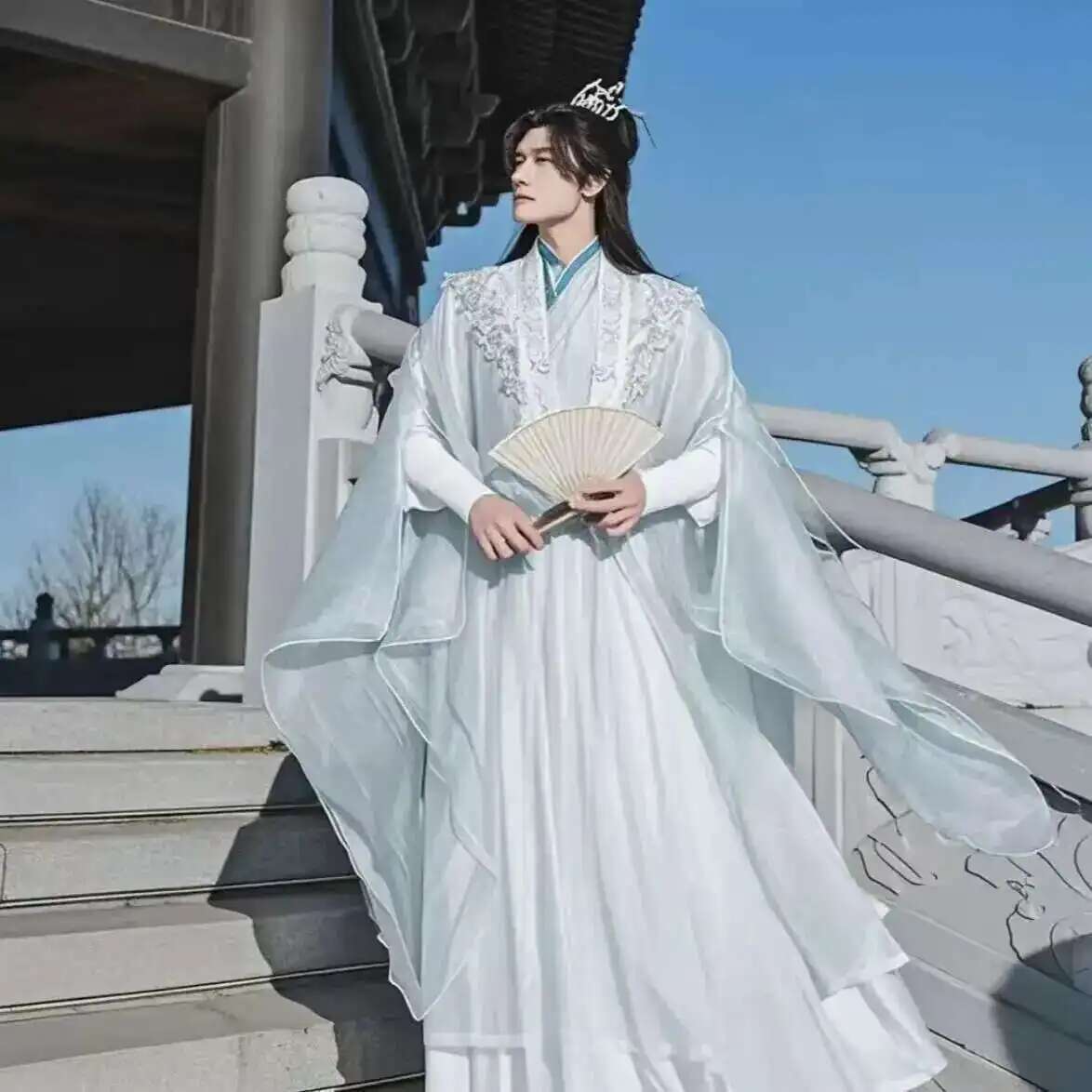 Costume cosplay bianco ricamat - Anime Cosplay In Chinese recensione e prezzo